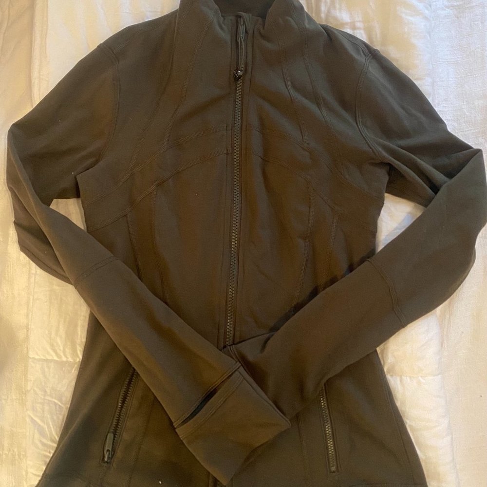 Army green Lulu Lemon zip up!